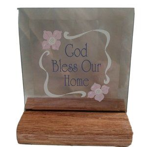 Vintage DICKSONS God Bless Our Home Plaque NIB